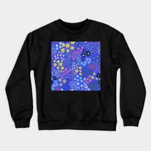 Wildflower meadow blue Crewneck Sweatshirt